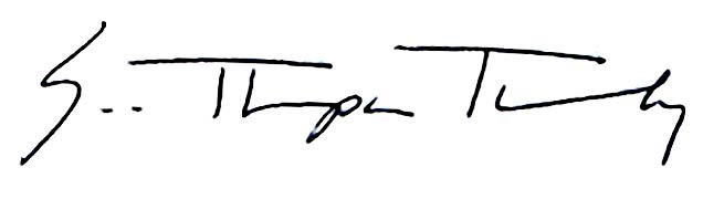 Dr. Thompson Tweedy Signature 